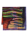 GIVENCHY ABSTRACT-PRINT FRAYED SCARF