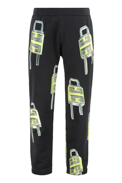 Givenchy Abstract Print Jogger Pants In Black