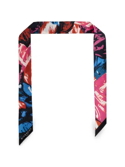 Givenchy Abstract-print Silk Scarf In Multi