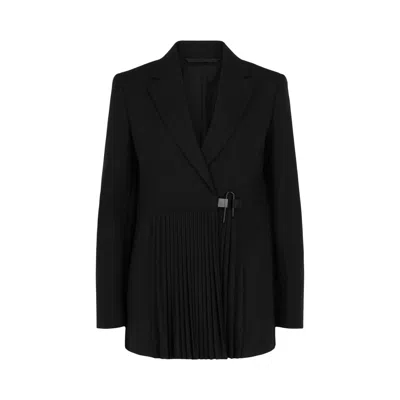 Pre-owned Givenchy Accordion Pleated U Lock Jacket 'black' | Women's Size 36
