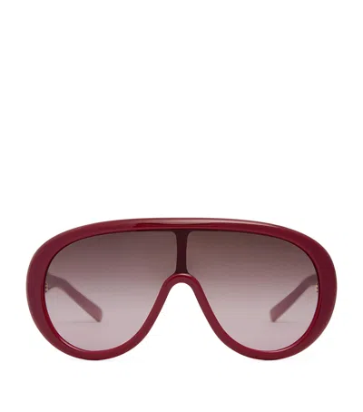 Givenchy Acetate Curve Sunglasses In Red
