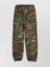 Givenchy Camouflage-print Cotton Cargo Trousers In Khaki