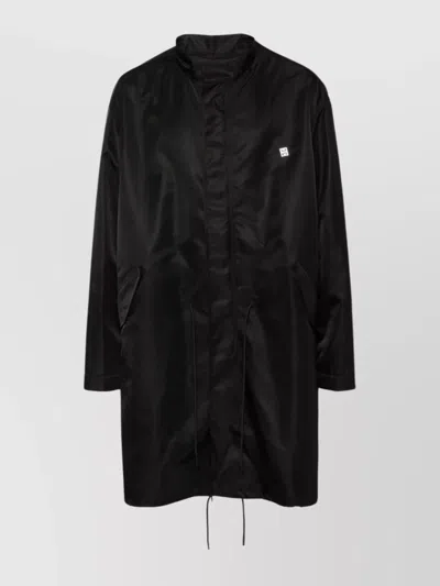 Givenchy Adjustable Waist And Hem Coat In Black