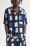 Givenchy Afternoon Light Check Twill Camp Shirt In Multi