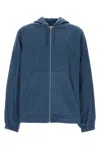 Givenchy Cotton Jacket With Hood And Front Pockets In Blue