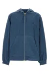 Givenchy Cotton Jacket With Hood And Front Pockets In Skyblue