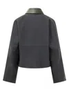 Givenchy A-line Cocoon Jacket In Dark Navy