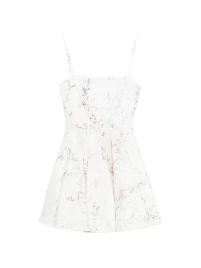 Givenchy A-line Floral-print Mini Dress In Multi