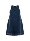 Givenchy A-line Mini Dress In Blue