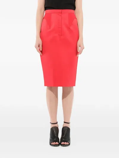 Givenchy A-line Podium Skirt In Red
