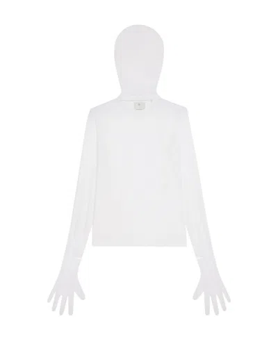 Givenchy All-in-one Gloves And Hood T-shirt In White