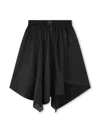 Givenchy All-over Logo-print Asymmetric Skirt In Black