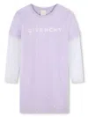 Givenchy Layered T-shirt Dress In Purple