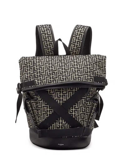 Pre-owned Givenchy All-over Logo Backpack In Black
