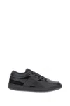 Givenchy Almond Toe Leather Sneakers In Black