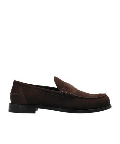 Givenchy Almond-toe Slip-on Loafers In Black