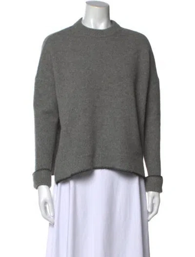 Pre-owned Givenchy Alpaca Mock Neck Sweater In Gray