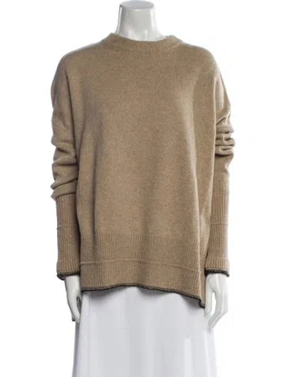Pre-owned Givenchy Alpaca Mock Neck Sweater In Neutral