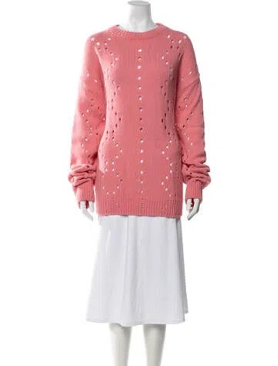 Pre-owned Givenchy Alpaca Patterned Sweater In Pink