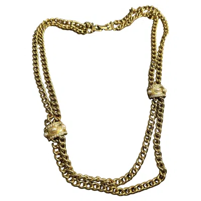 Pre-owned Givenchy An Elegant 1980s Gilded Metal Necklace By  In Multi