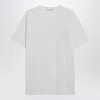 Givenchy White Cotton And Silk T-shirt With Jacquard Logo Men In White