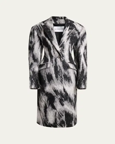 GIVENCHY ANIMAL COCOON COAT