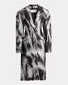 Givenchy Animal Cocoon Coat In Multi
