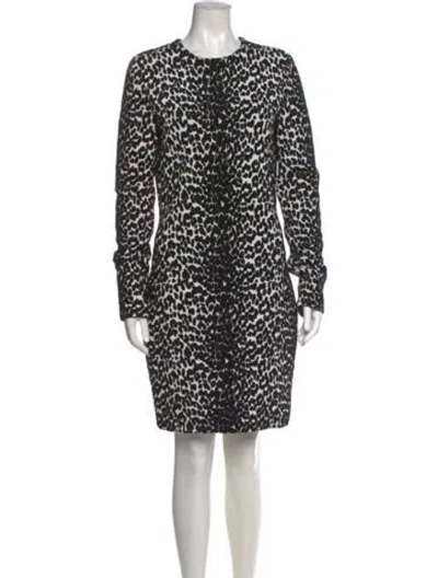 Pre-owned Givenchy Animal Print Knee-length Dress In Black
