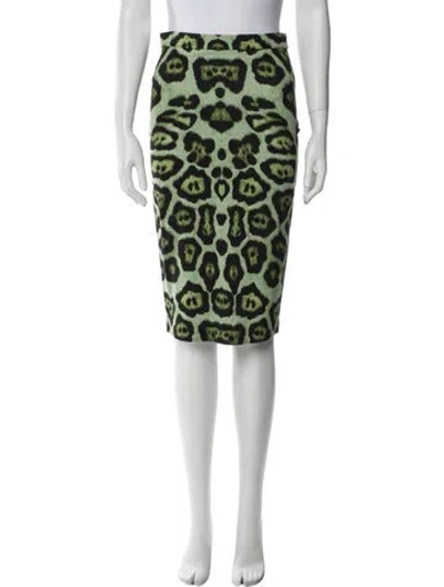 Pre-owned Givenchy Animal Print Knee-length Skirt In Multi