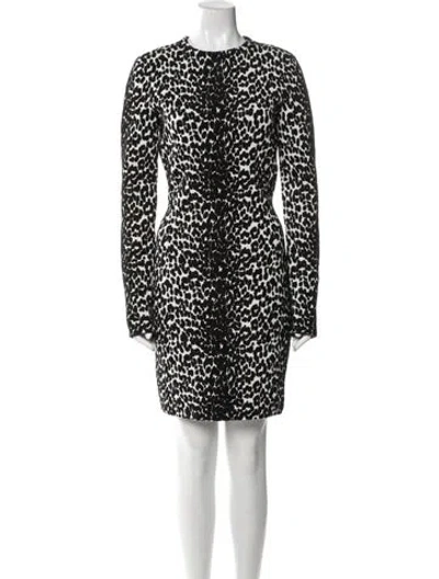 Pre-owned Givenchy Animal Print Mini Dress In Multi