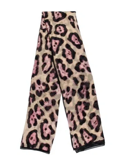 Pre-owned Givenchy Animal Print Scarf In Neutrals