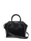 Givenchy Micro Antigona Shoulder Bag In Calf Leather In Black