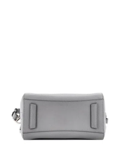 Pre-owned Givenchy Antigona Bag Leather Mini Crossbody Bag In Grey