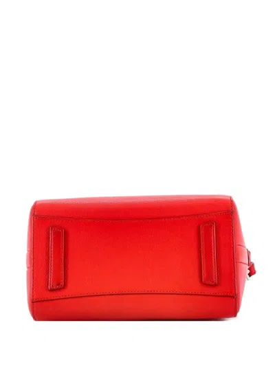 Pre-owned Givenchy Antigona Bag Leather Mini Crossbody Bag In Red