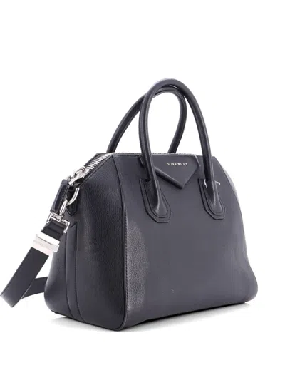 Pre-owned Givenchy Antigona Bag Leather Small Satchel In Black