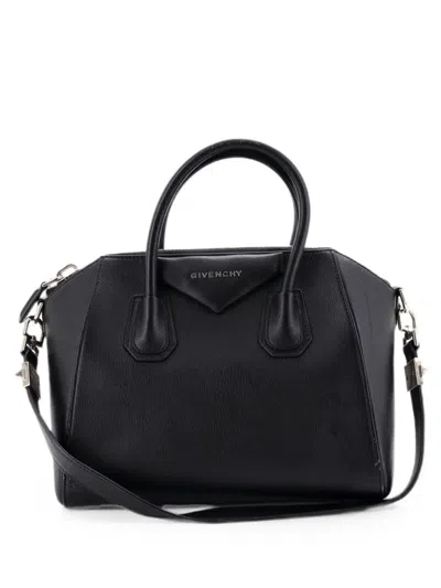 Pre-owned Givenchy Antigona Bag Leather Small Satchel In Black