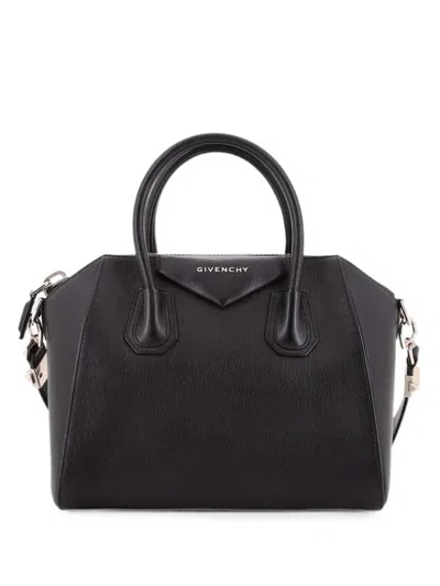 Pre-owned Givenchy Antigona Bag Leather Small Satchel In Black