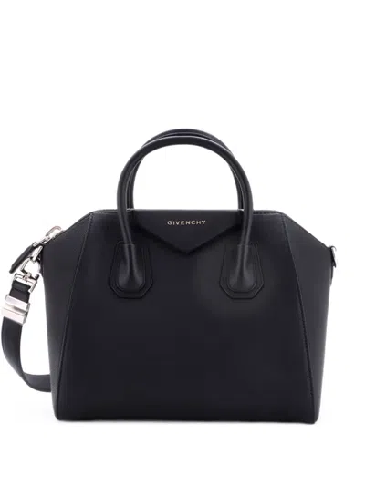 Pre-owned Givenchy Antigona Bag Leather Small Satchel In Black