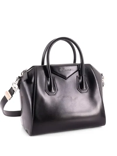 Pre-owned Givenchy Antigona Bag Leather Small Satchel In Black