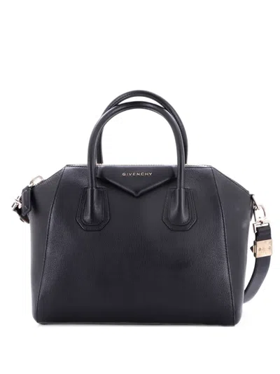Pre-owned Givenchy Antigona Bag Leather Small Satchel In Black