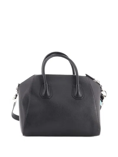 Pre-owned Givenchy Antigona Bag Leather Small Satchel In Black