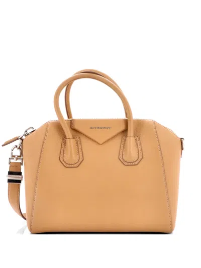Pre-owned Givenchy Antigona Bag Leather Small Satchel In Brown