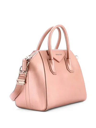 Pre-owned Givenchy Antigona Bag Leather Small Satchel In Metallic