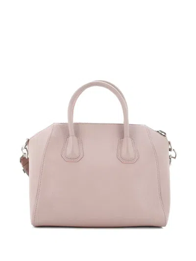 Pre-owned Givenchy Antigona Bag Leather Small Satchel In Pink