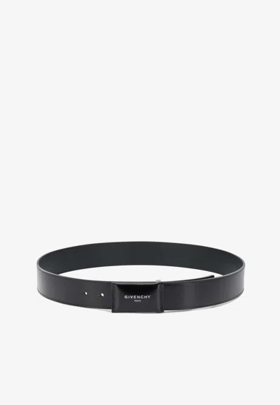 Givenchy Antigona Calf Leather Belt In Black