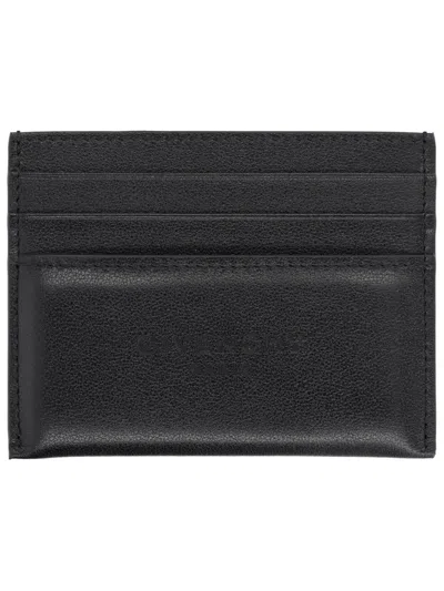 Givenchy Card Holder In Leather With Logo In Black