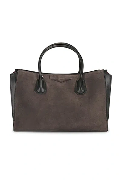 Givenchy Antigona Catchall Medium Bag In Dark Grey