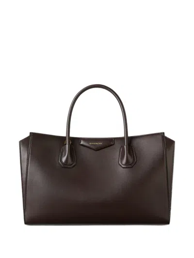 Givenchy Antigona Catchall Medium Handbag In Chocolate