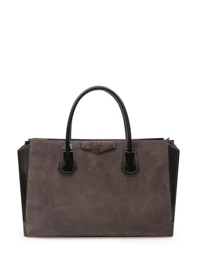Givenchy Antigona Catchall Mini Bag In Dark Grey
