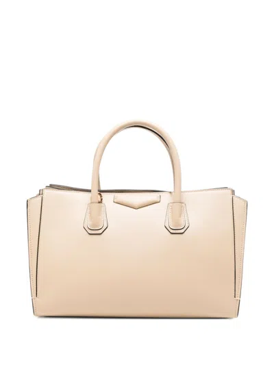 Givenchy Antigona Catchall Small Leather Handbag In Neutral